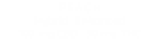 PEACH Hybrid Enhanced 100 mg CBD : 50 mg THC 